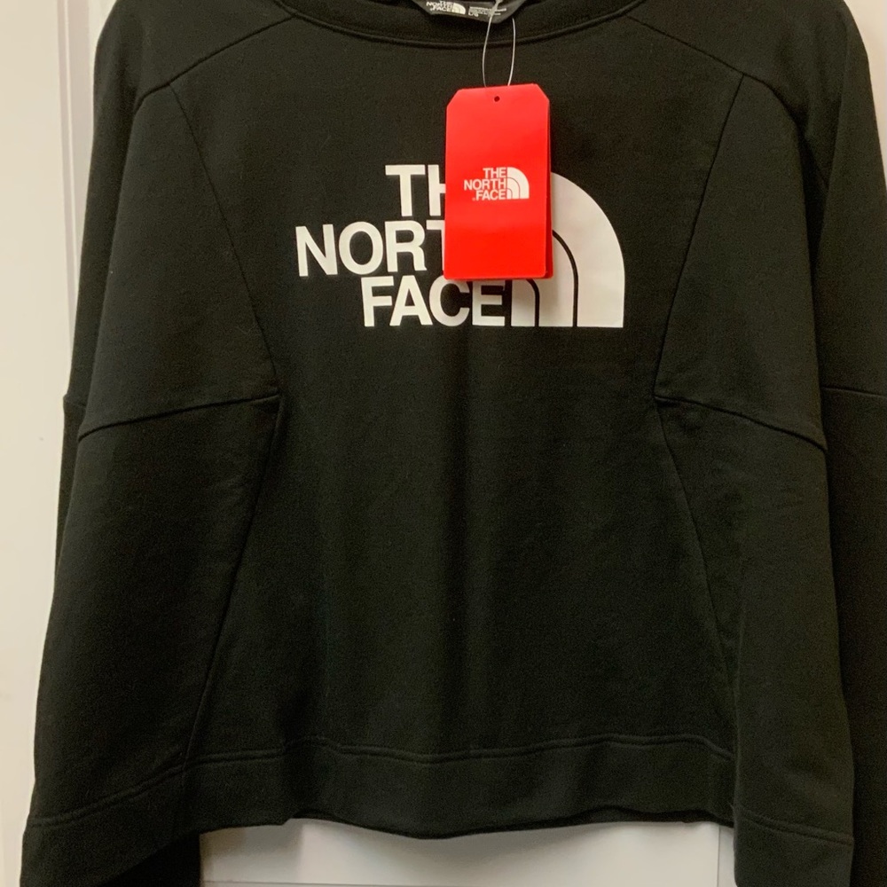 The North Face Women's Train N Logo Cropped Pullover Sweatshirt Size LARGE
